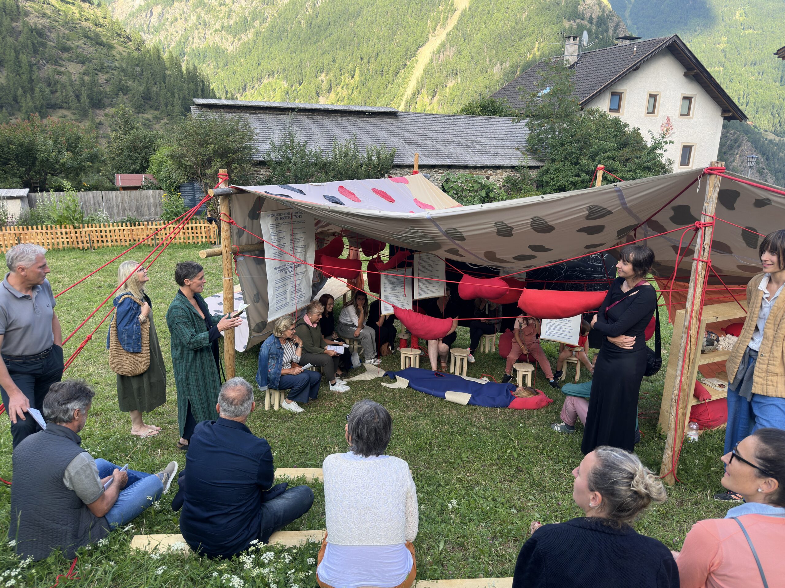 Opening of the exhibition Unteroberwasser curated by BAU, 2025, Photo: Daniela Brugger