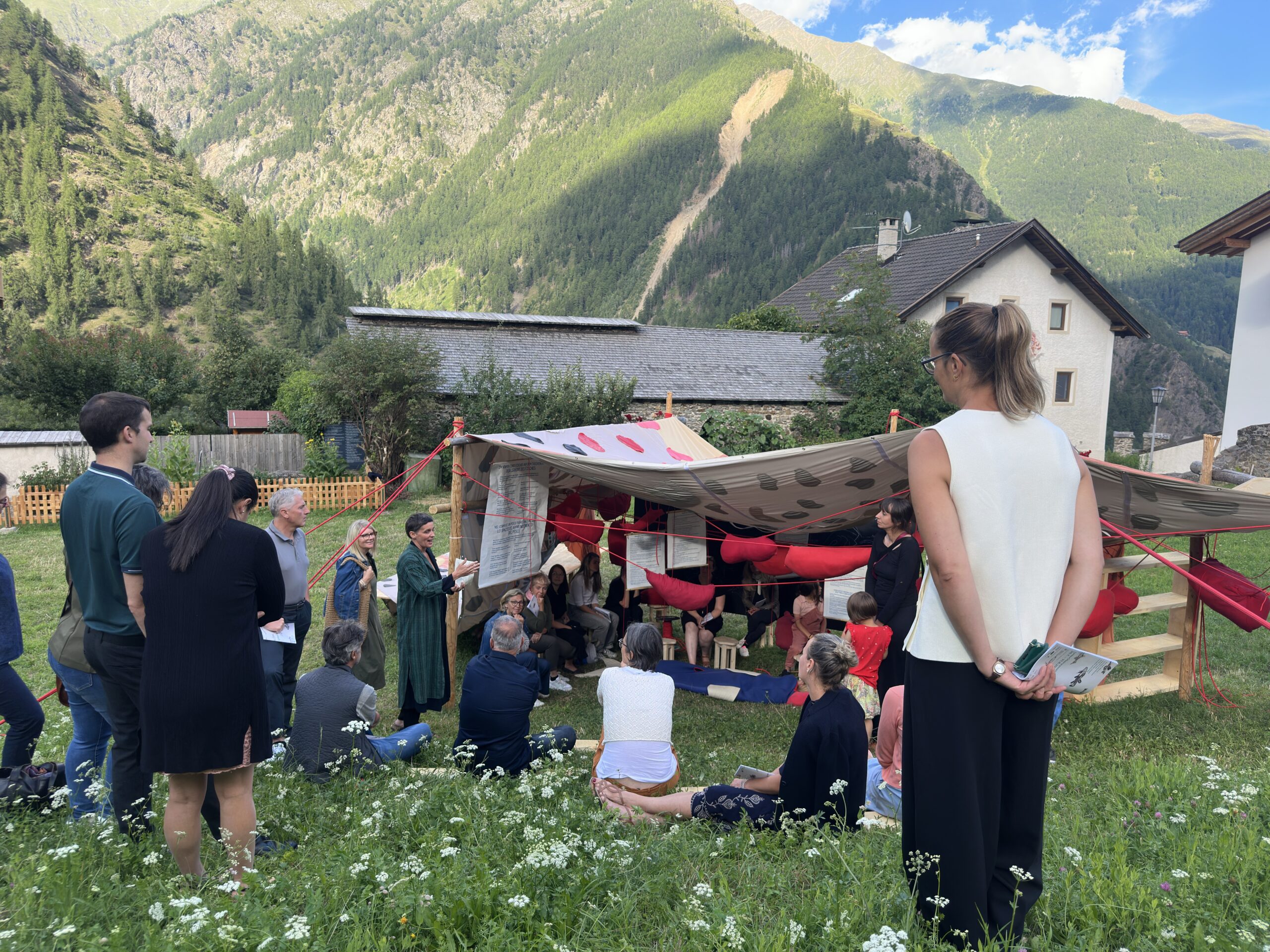 Opening of the exhibition Unteroberwasser curated by BAU, 2025, Photo: Daniela Brugger